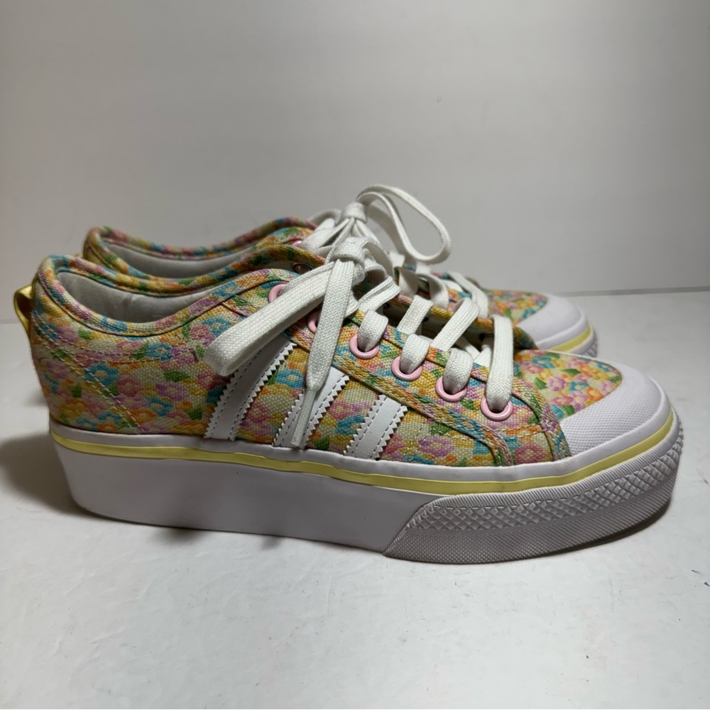 Disney × Adidas Nizza Platform 'Bambi - Floral' Women's Sneakers Size 7.5